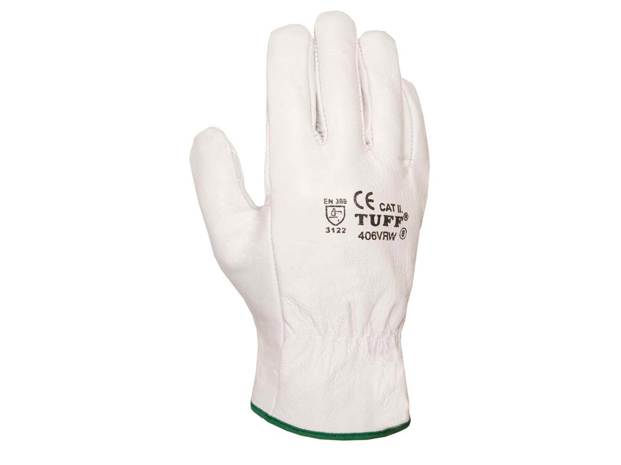 GUANTE FLOR VACUNO BLANCO