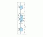 CERRADURA EMBUTIR AZBE - YALE MADERA 3 PUNTOS MODELO 8922-80 HS6 68 CL40 M3 AL