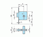 CERRADURA EMBUTIR AZBE - YALE MADERA MODELO 601 35x60 HL