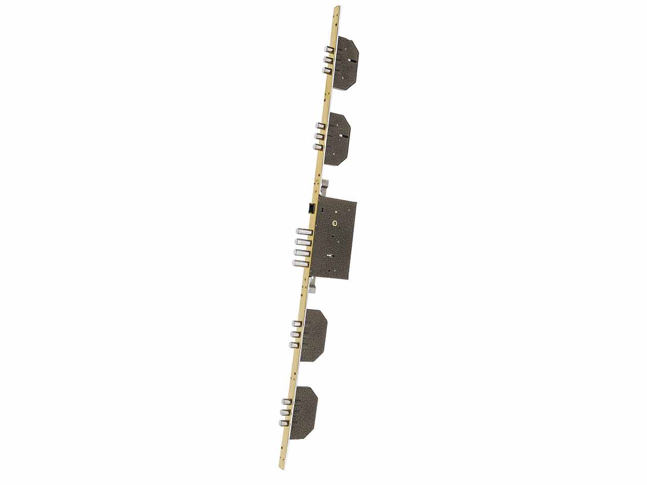 CERRADURA SEGUIRIDAD EMBUTIR MADERA SISTEMA GORJAS 5 PUNTOS EZCURRA 2044B/5 LATON