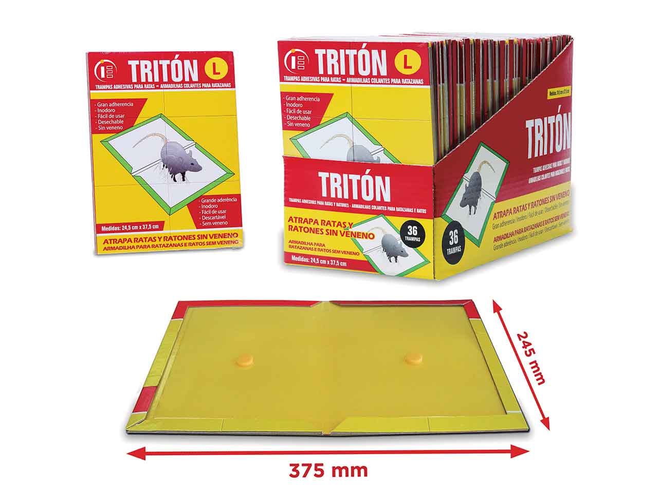 TRAMPAS ADHESIVAS TRITÓN (2und)