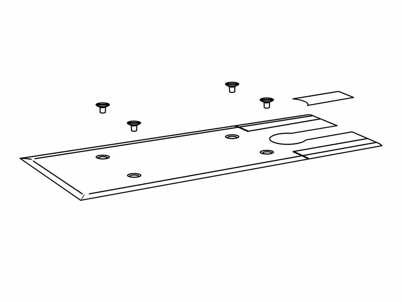 PLACA INOXIDABLE PARA CIERRAPUERTAS BTS-75V