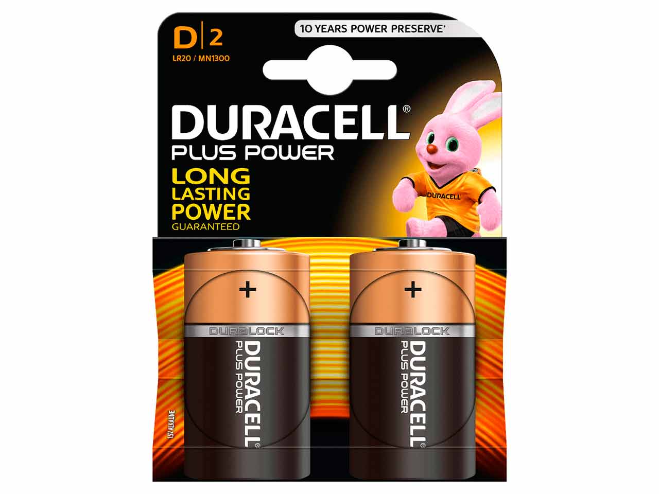 PILA ALCALINA DURACELL LR20 (2 unds)