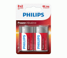 PILA ALCALINA PHILIPS LR20 (2 unds)