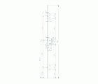 CERRADURA SEGUIRIDAD EMBUTIR MADERA CON CILIDRO 3 PUNTOS MCM 1801-3 65mm