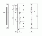 CERRADURA EMBUTIR METAL LINCE DOBLE INTERVENCION 5923EDC 30mm