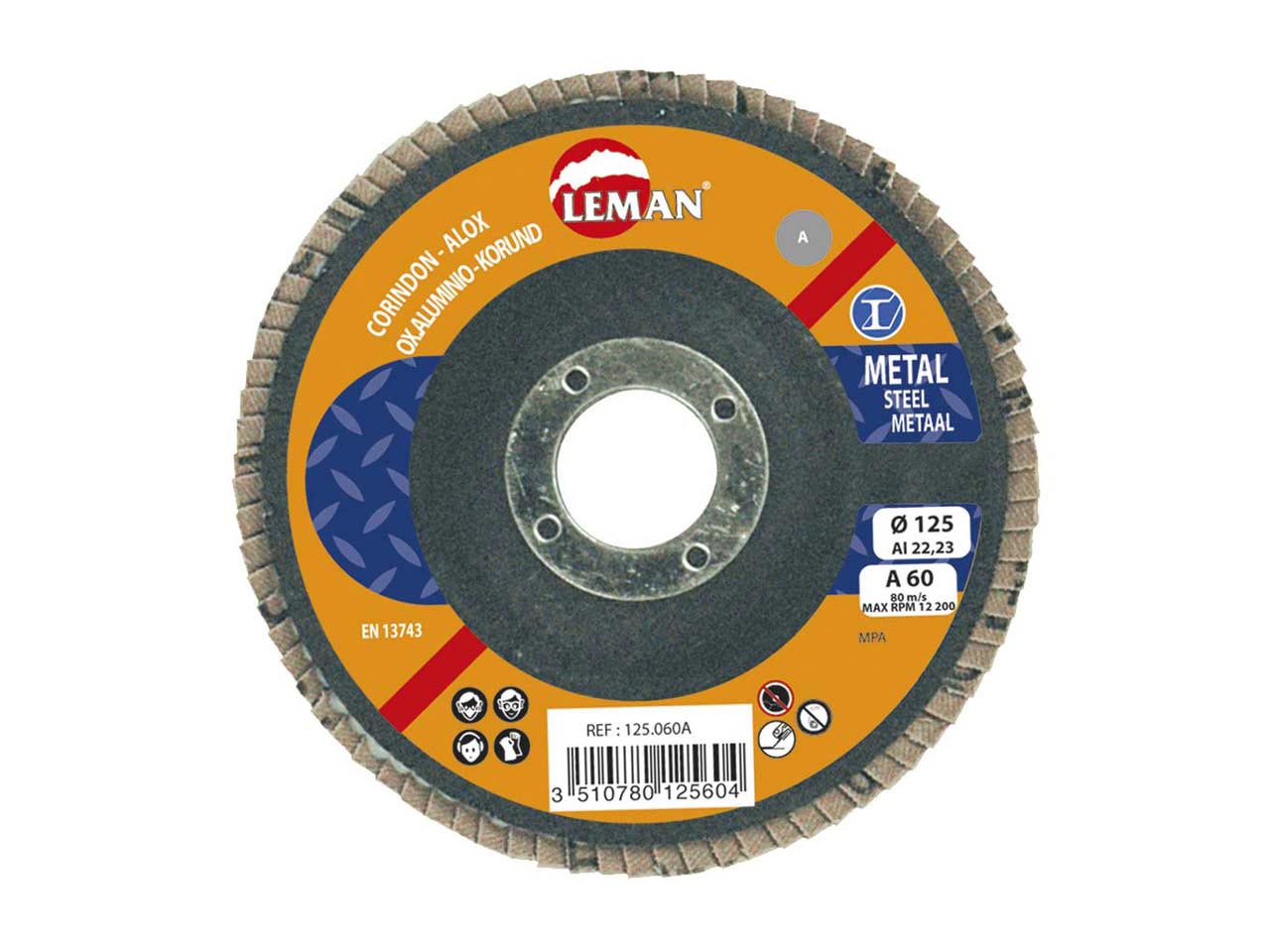 DISCO ABRASIVO LAMINAS CORINDON LEMAN 115mm