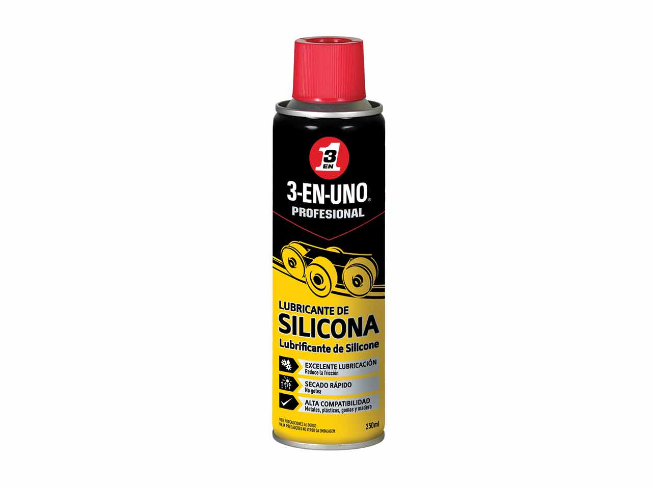 LUBRICANTE 3-EN-UNO SILICONA SPRAY 250ml