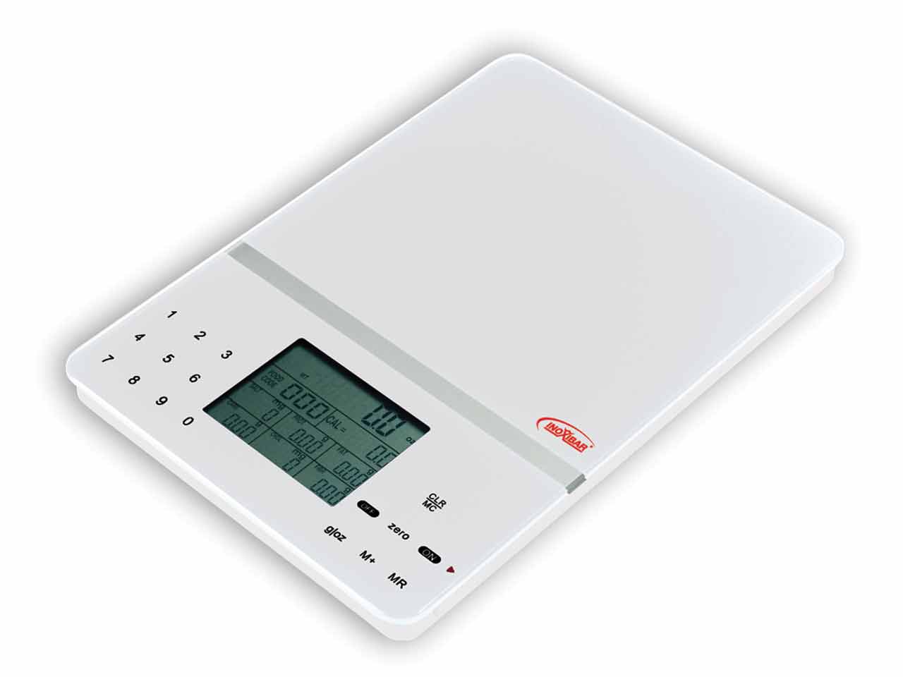 BALANZA COCINA RECTANGULAR INOXIBAR BLANCA