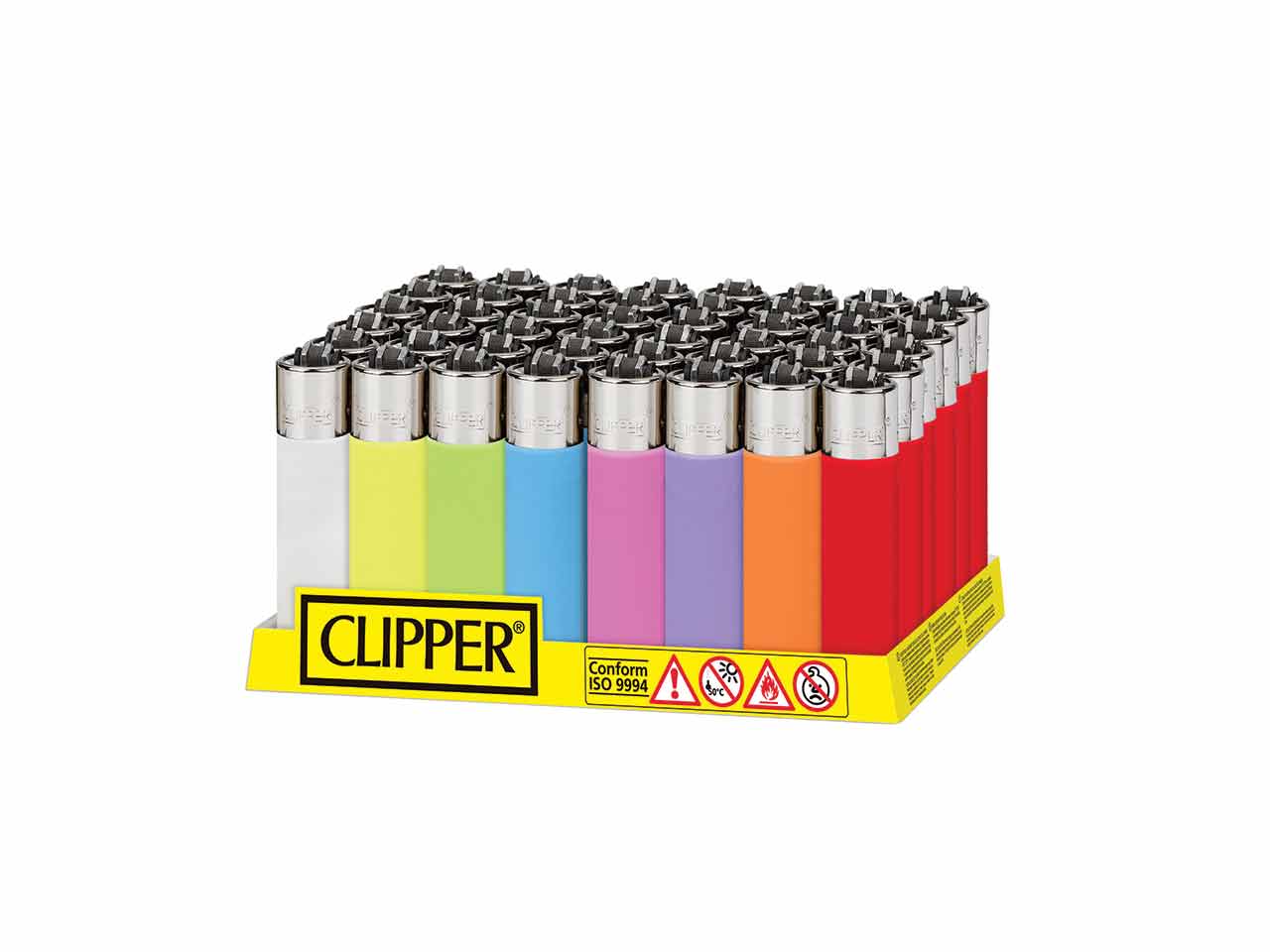 MECHERO ENCENDEDOR CLIPPER TRANSLUCIDO POCKET (48unid.)