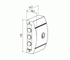 CERROJO SOBREPONER SEGURIDAD SERIE DIVA T60 LATONADO