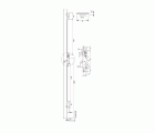 CERRADURA EMBUTIR SEGURIDAD METAL 3 PUNTOS 4230PE 25mm NIQUELADO