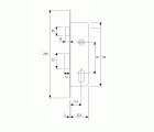 CERRADURA EMBUTIR SEGURIDAD METAL 2220 11,5mm NIQUELADO