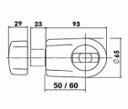 CERROJO TESA 8CERYT60LP LATON PULIDO