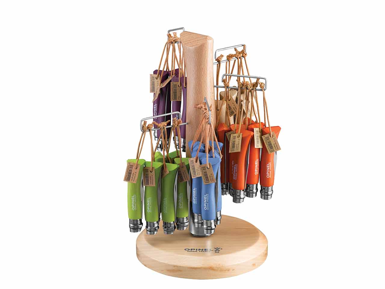EXPOSITOR NAVAJAS OPINEL COLORES Nº 07 - 8 cm 60uds COLORAMA