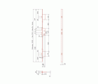 CERRADURA SEGURIDAD EMBUTIR MADERA 3 PUNTOS EZCURRA E2000/3 DS ALUMINIO