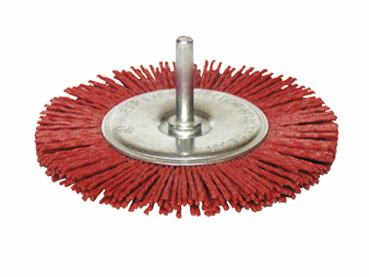 CEPILLO CIRCULAR LEMAN NYLON CON VASTAGO 6mm