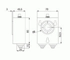 RETENEDOR ELECTRO. DORCAS R5524 55KG 24VDC