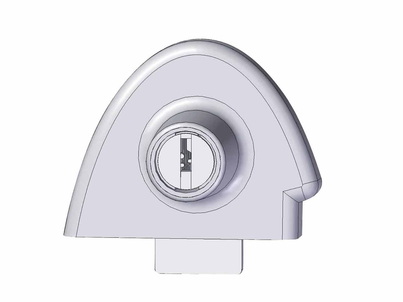 CERRADURA AGA MUEBLE CRISTAL 359