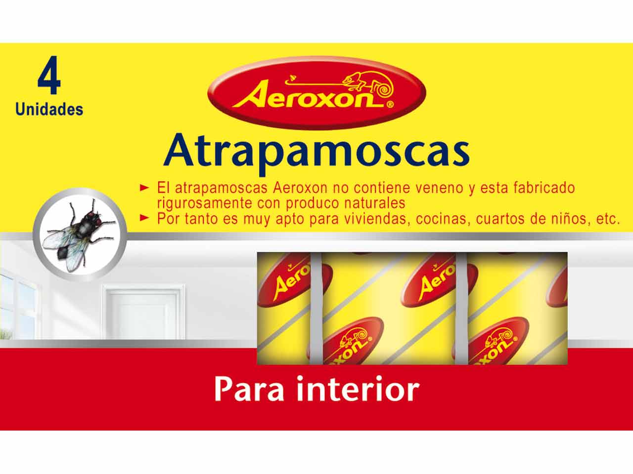 TIRA ATRAPAMOSCAS AEROXON (4 unid.)