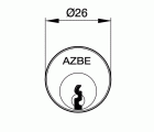 CILINDRO REDONDO PARA CERRADURAS CANDADO AZBE - YALE 28