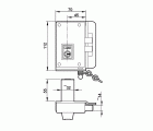CERRADURA SEGURIDAD SOBREPONER AZBE - YALE MODELO 10CF HN 45x70 DERECHA