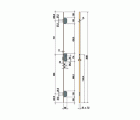 CERRADURA EMBUTIR SEGURIDAD 3 PUNTOS LINCE 32211-3H 50mm LATONADA