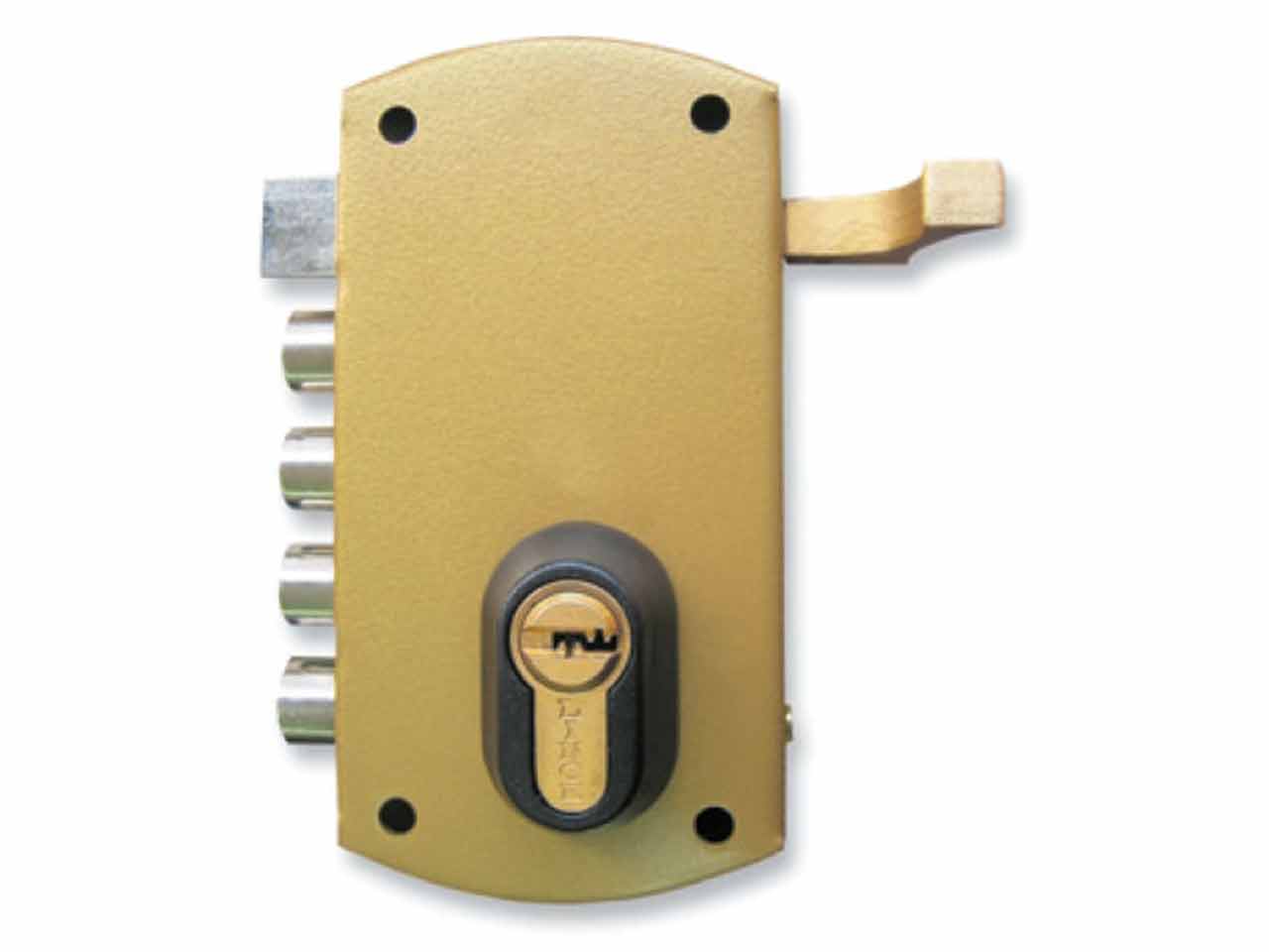 CERRADURA SOBREPONER SEGURIDAD LINCE CON PICAPORTE 35257P