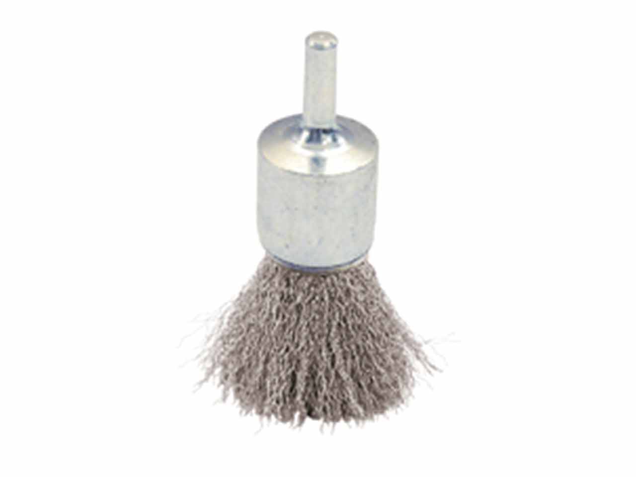 CEPILLO PINCEL LEMAN ACERO ONDULADO CON VASTAGO 6mm