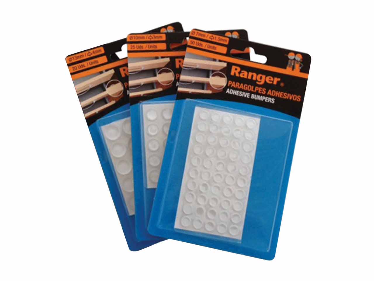 GOTAS TRANSPARENTES ADHESIVAS