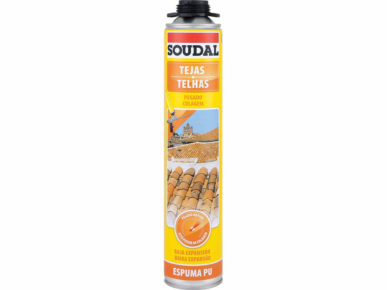 ESPUMA POLIURETANO SOUDAL PISTOLA TEJA 750ml