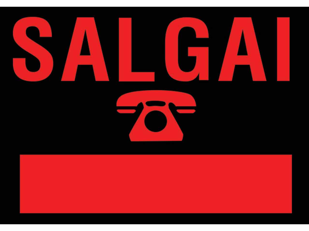 CARTEL PLASTICO SALGAI
