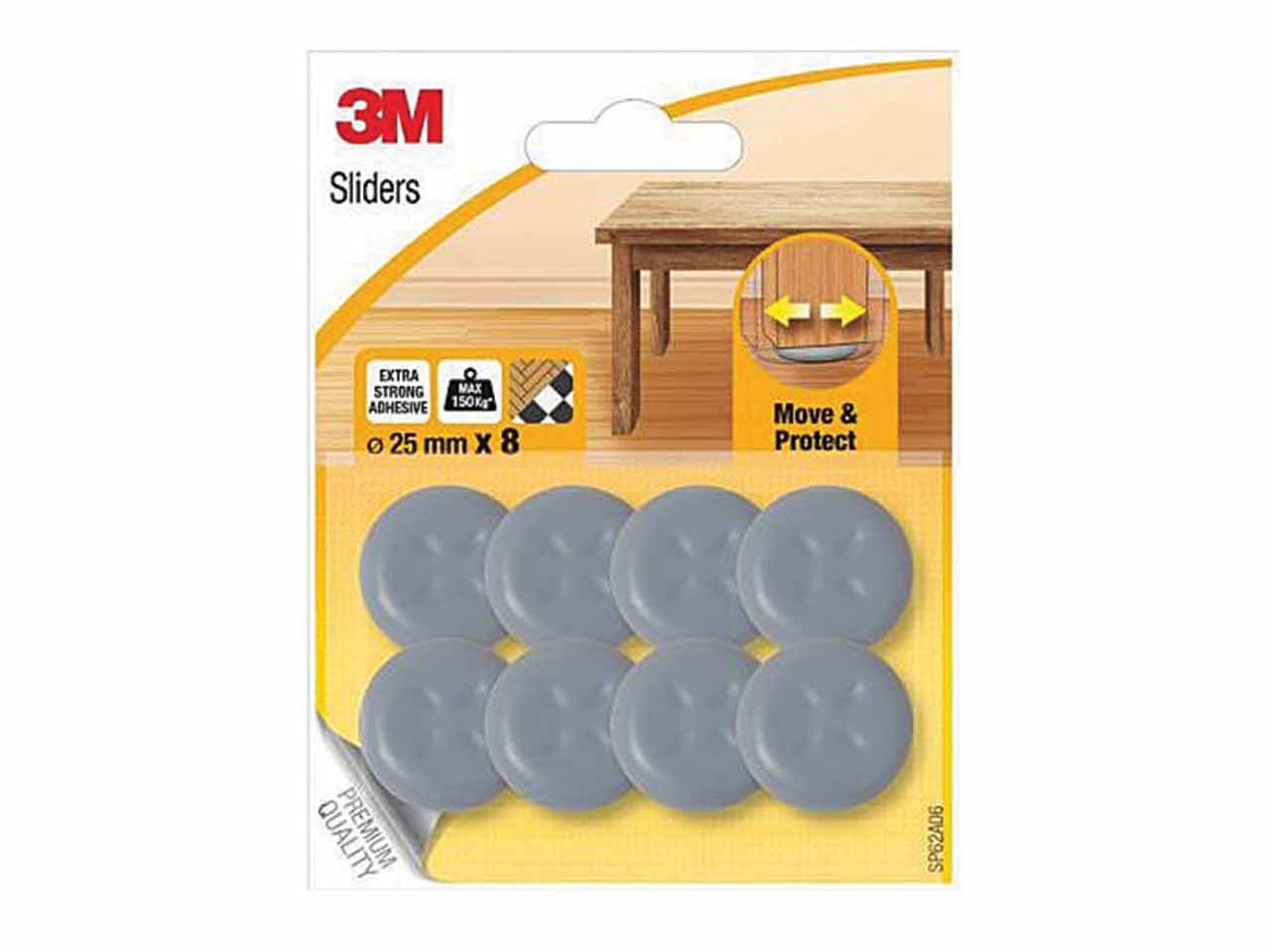DESLIZADOR 3M SCOTCH ADHESIVO GRIS