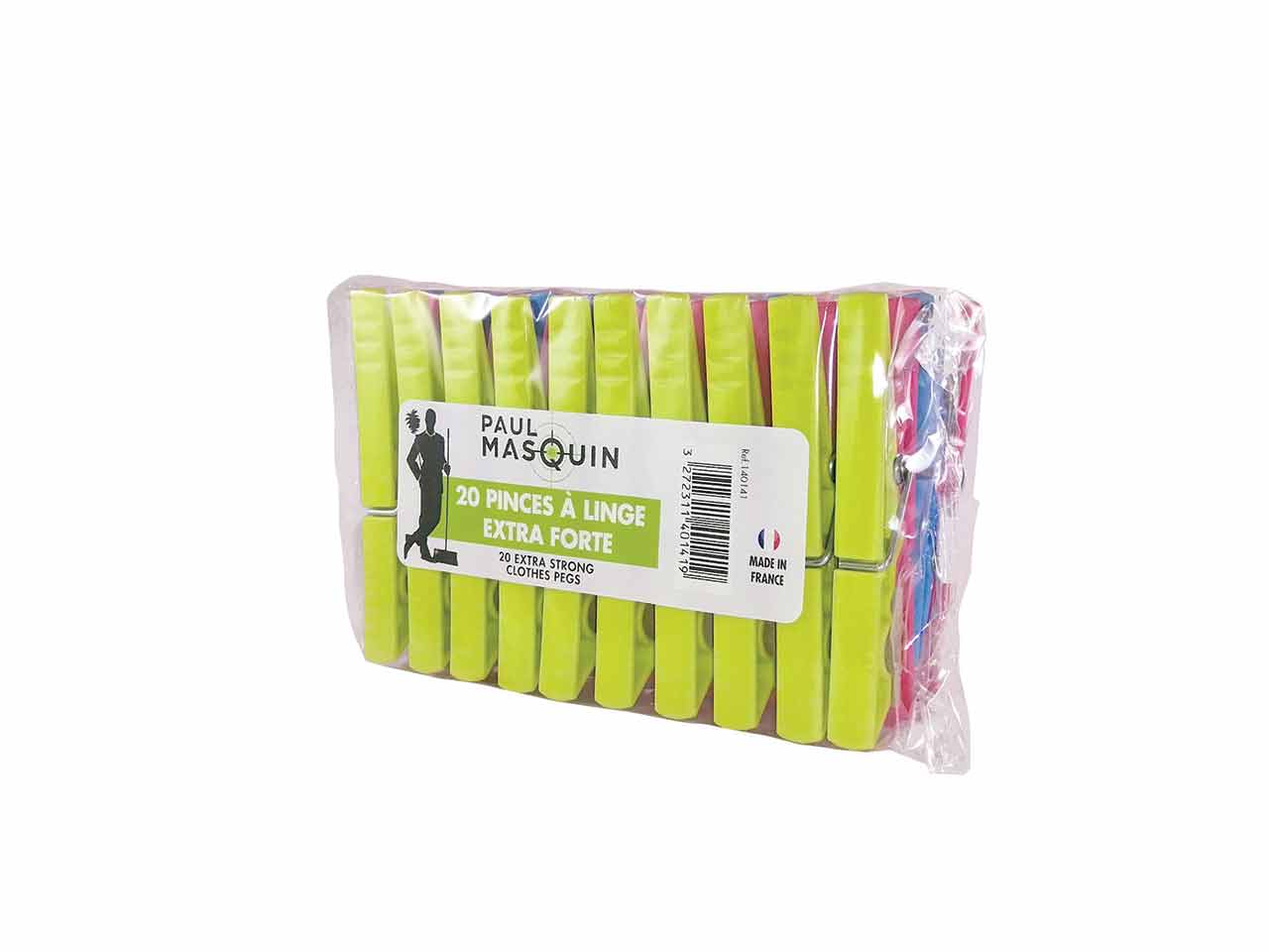 PINZA PLASTICO GRANDE 20Uds