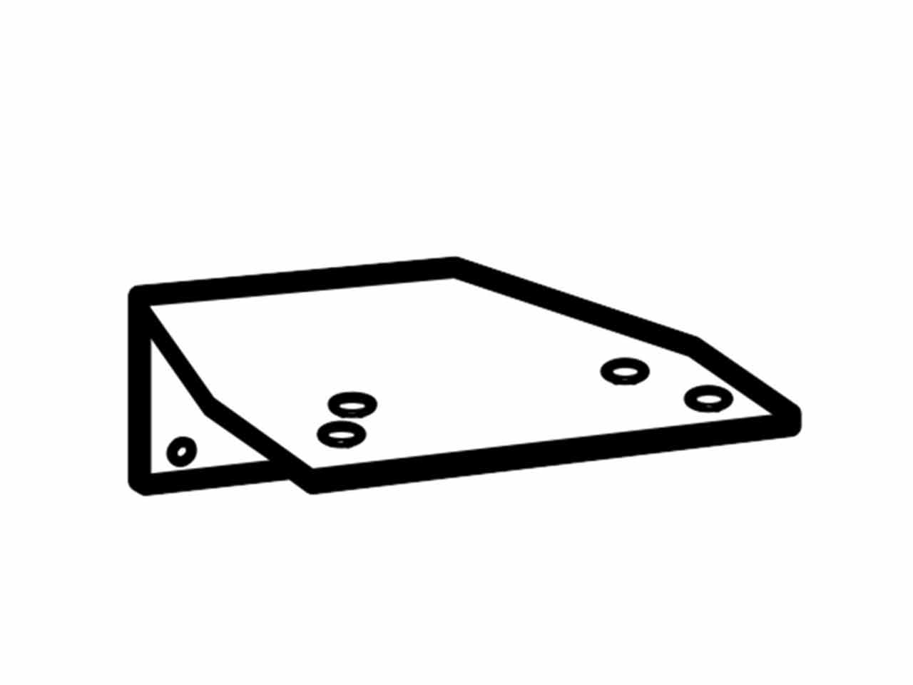 ESCUADRA PARA RETRANQUEO CIERRA PUERTAS DORMAKABA TS 68/TS 71/TS 83/COMPAKT PLATA