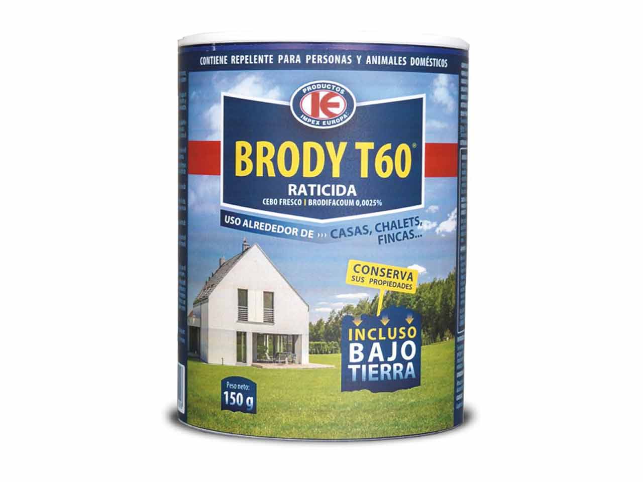 RATICIDA BRODY T-60 CEBO FRESCO 003 BOTE 150grs