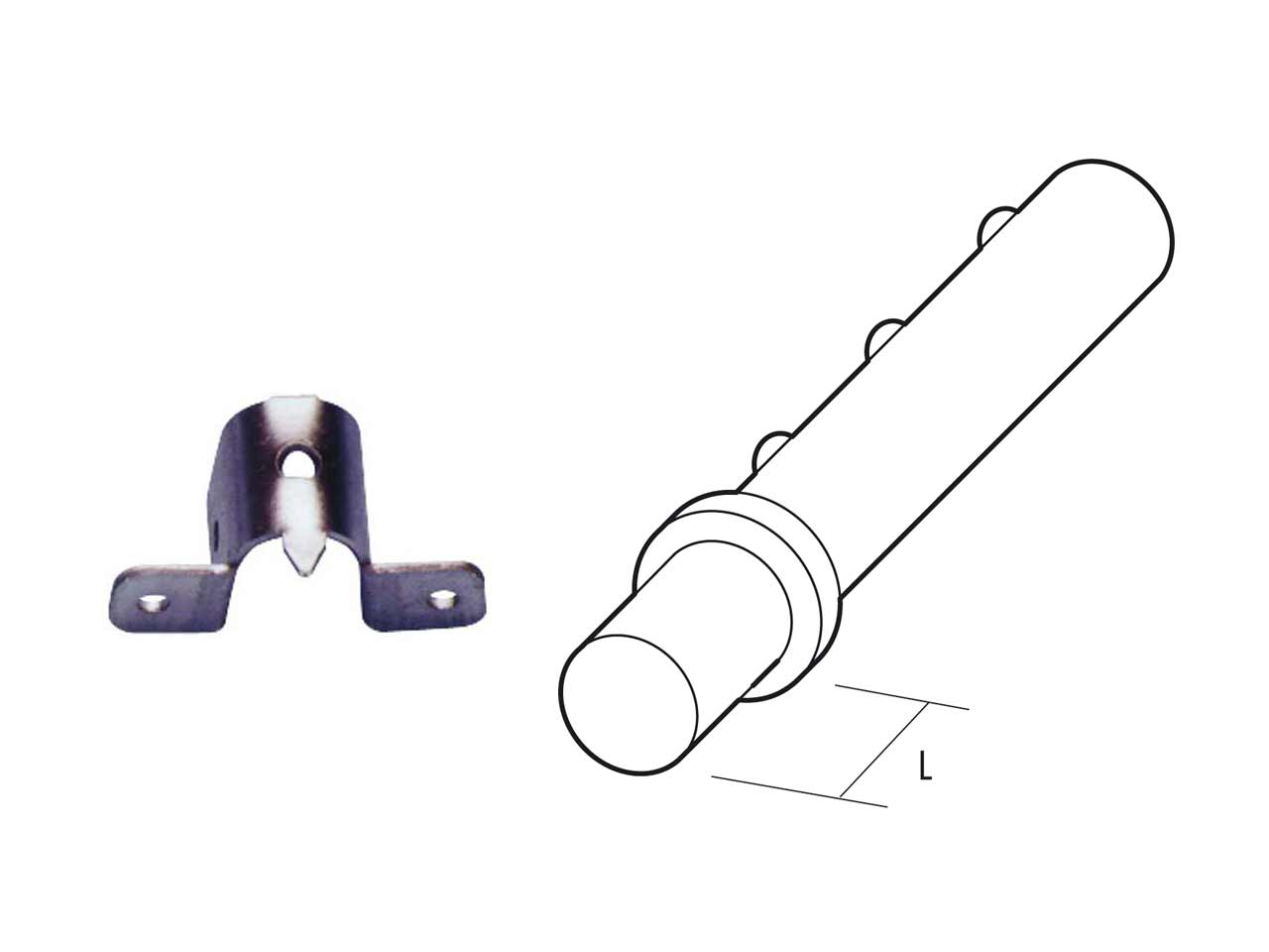 SOPORTE PERSIANA FORMA U