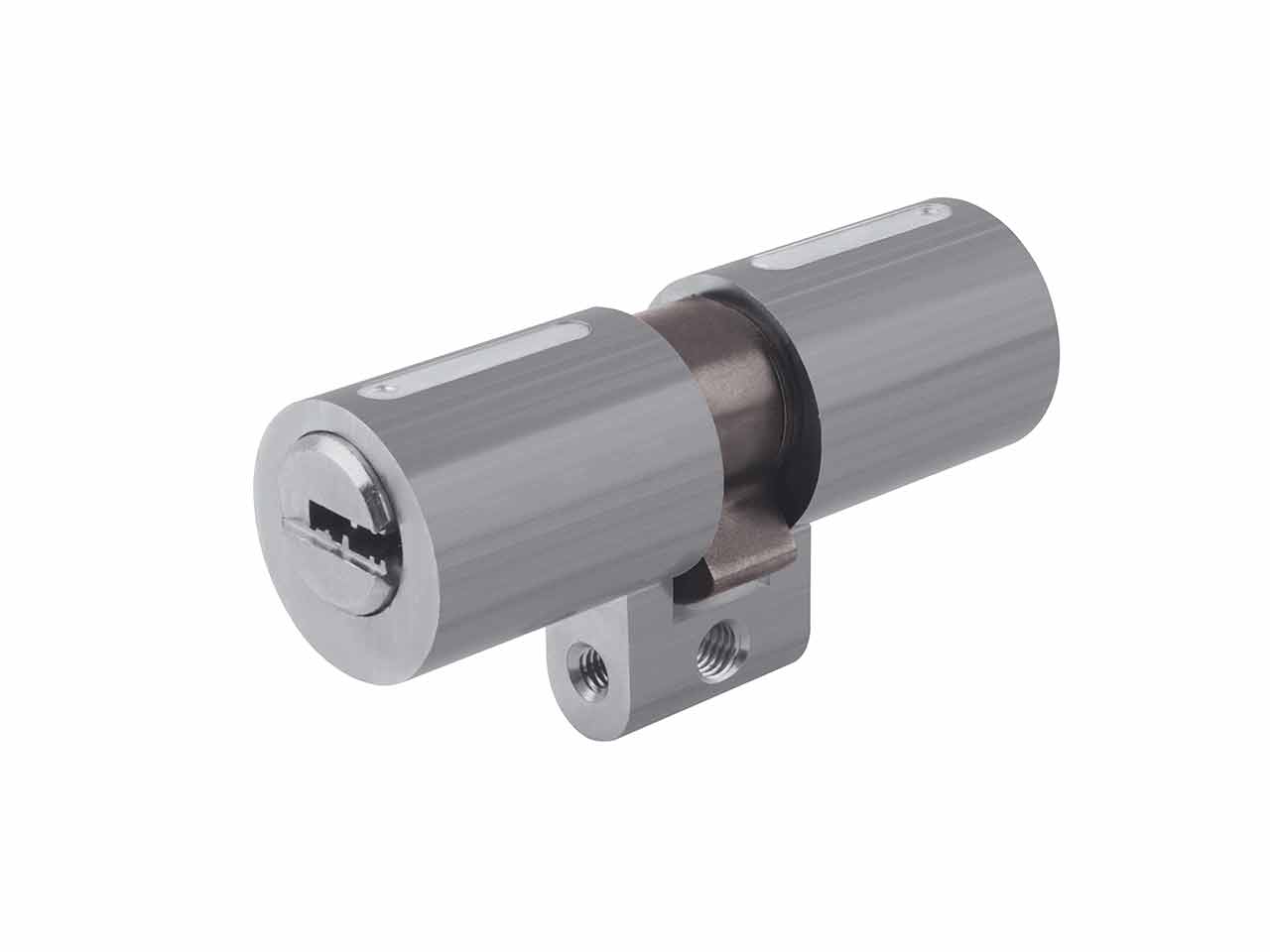 CILINDRO TECON TC6 PERFIL SUIZO NIQUEL-MATE LEVA R 15mm