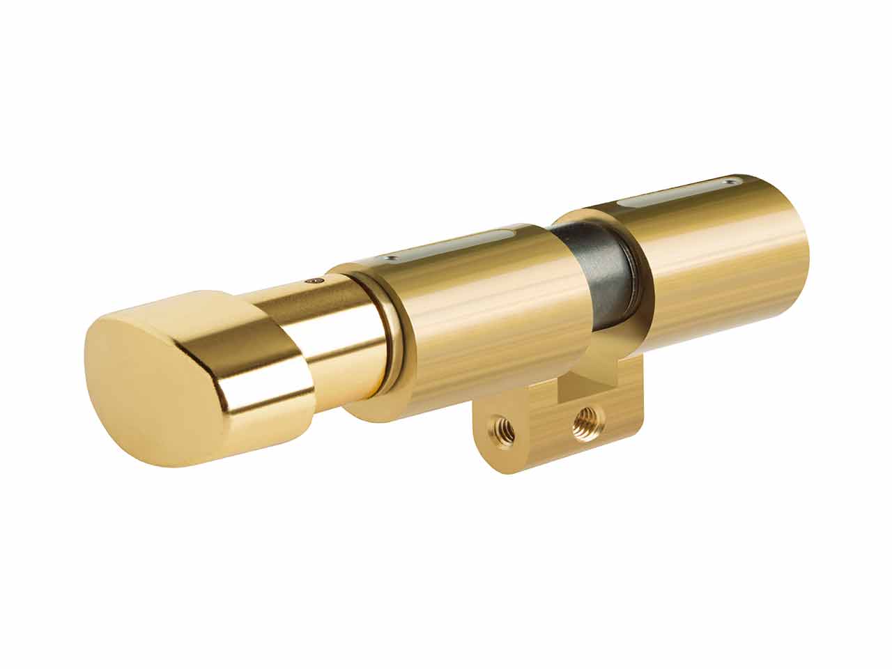 CILINDRO TECON TC6 PERFIL SUIZO LATÓN LEVA R 15mm BOTÓN