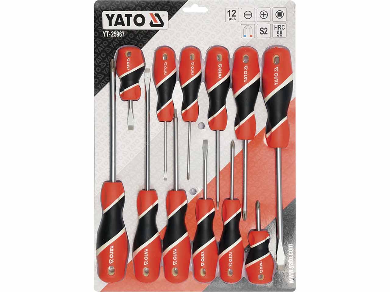 JUEGO 12 DESTORNILLADORES YATO