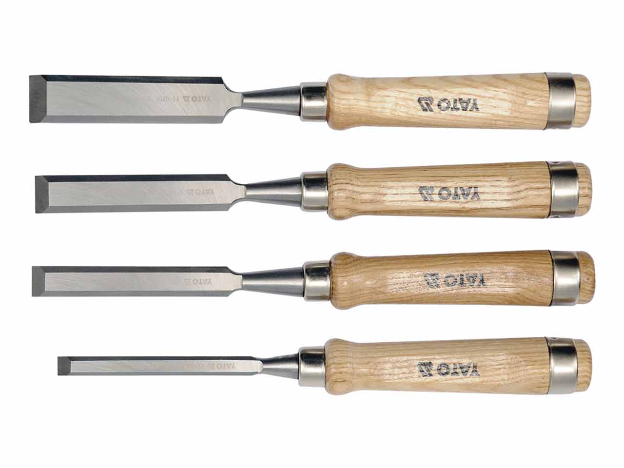 JUEGO 4 FORMONES MANGO MADERA YATO