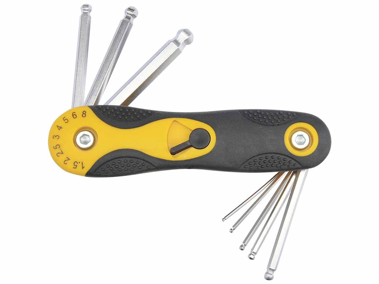 JUEGO 8 LLAVES ALLEN PUNTA REDONDA SOPORTE NAVAJA TOYA