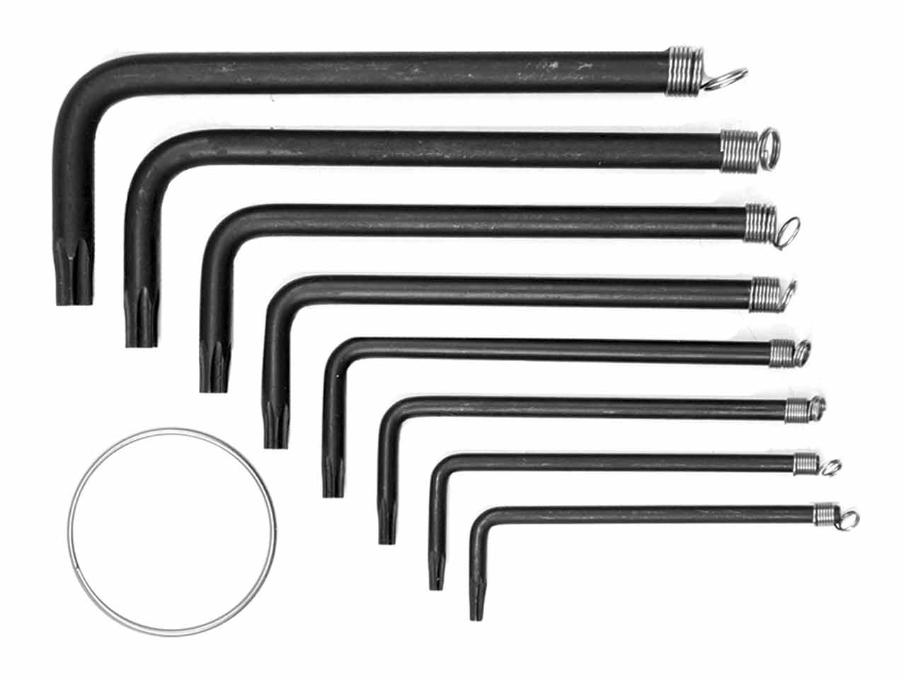 JUEGO 8 LLAVES TORX CON ANILLA TOYA