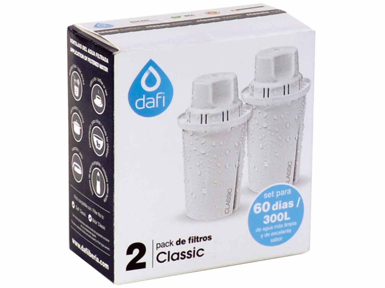 FILTRO AGUA DAFI CLASSIC 2Uds