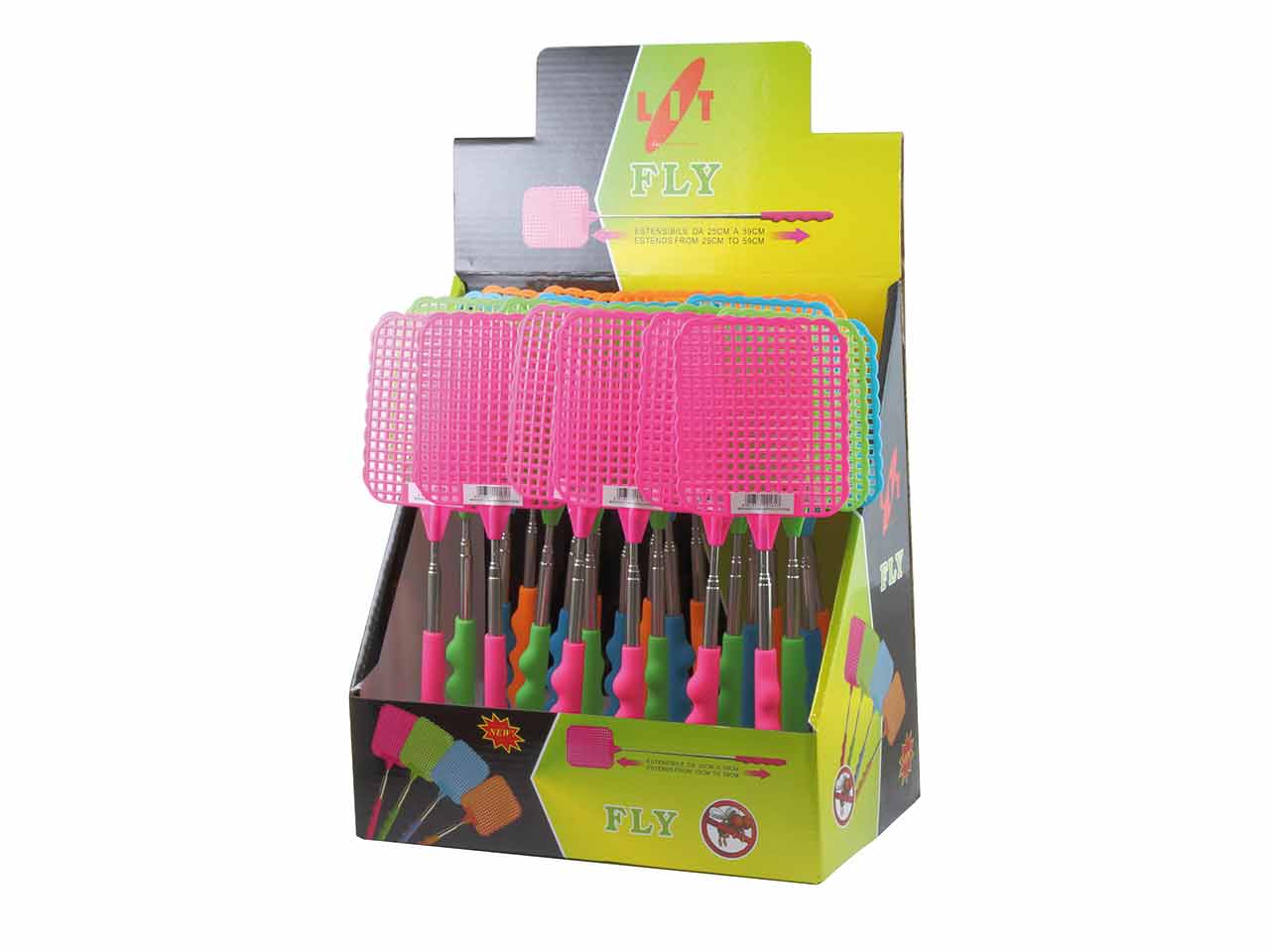 EXPOSITOR MATAMOSCAS MANGO EXTENSIBLE 25 - 59cm (24 unid)