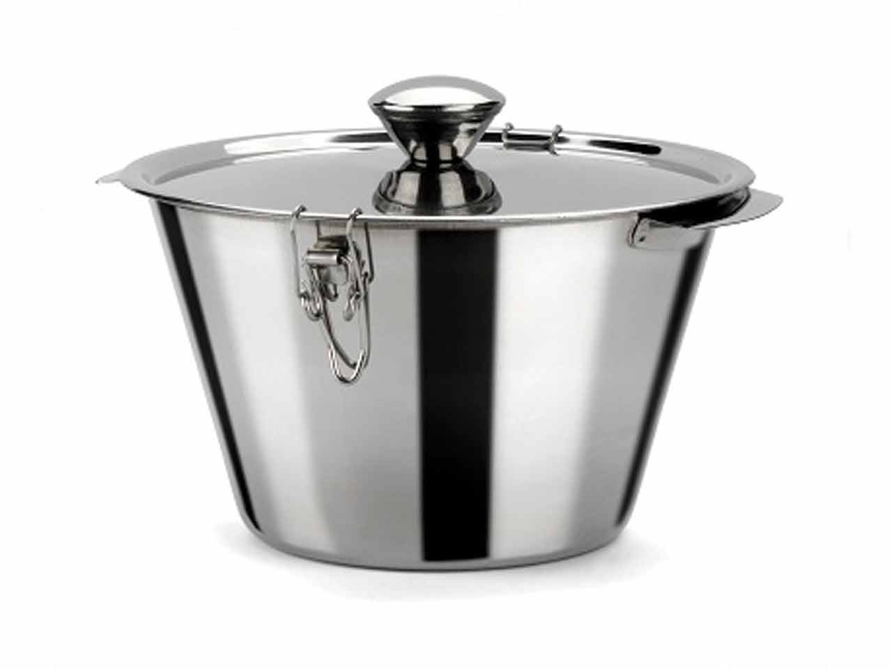 FLANERO ACERO INOXIDABLE INOX CON CIERRE Y TAPA