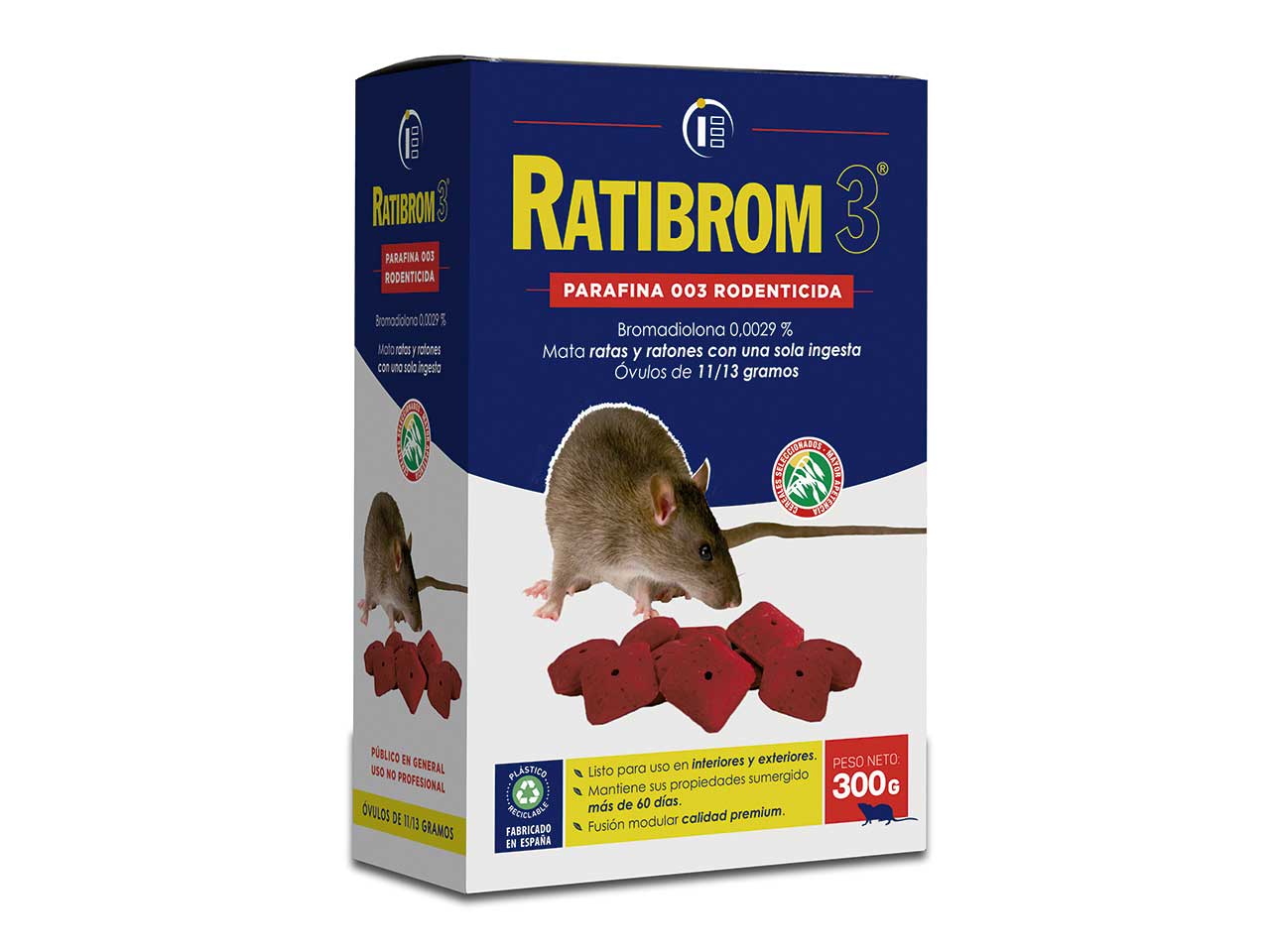 RATICIDA RATIBROM-3 003 OVULO 11/13gr 300grs.