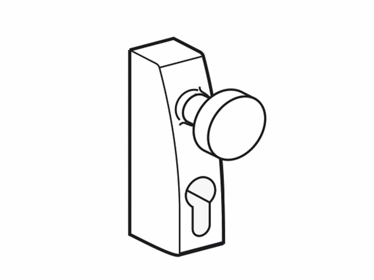 POMO ANTIPANICO EXTERIOR PHT06 PLATA PUERTAS PZ EI