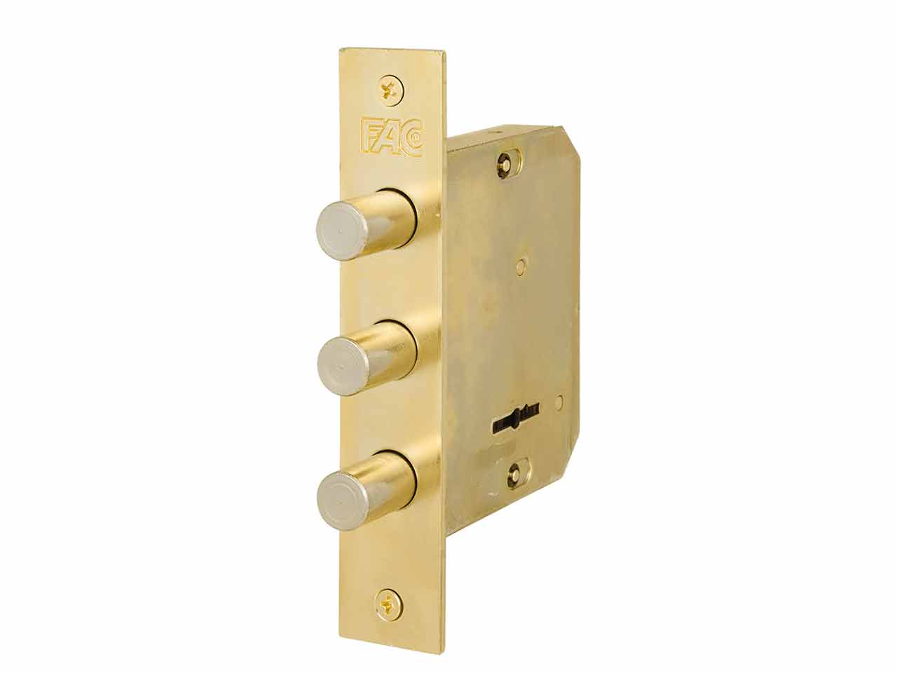 CERRADURA FAC EMBUTIR MADERA 480-B DORADA