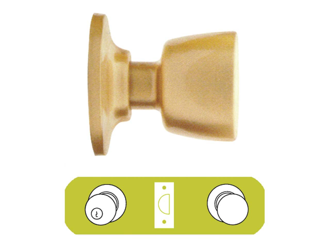 CERRADURA POMO PASO A CONDENAR 3501 70